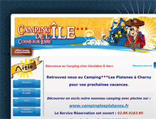 Tablet Screenshot of camping-ile-cosne.com